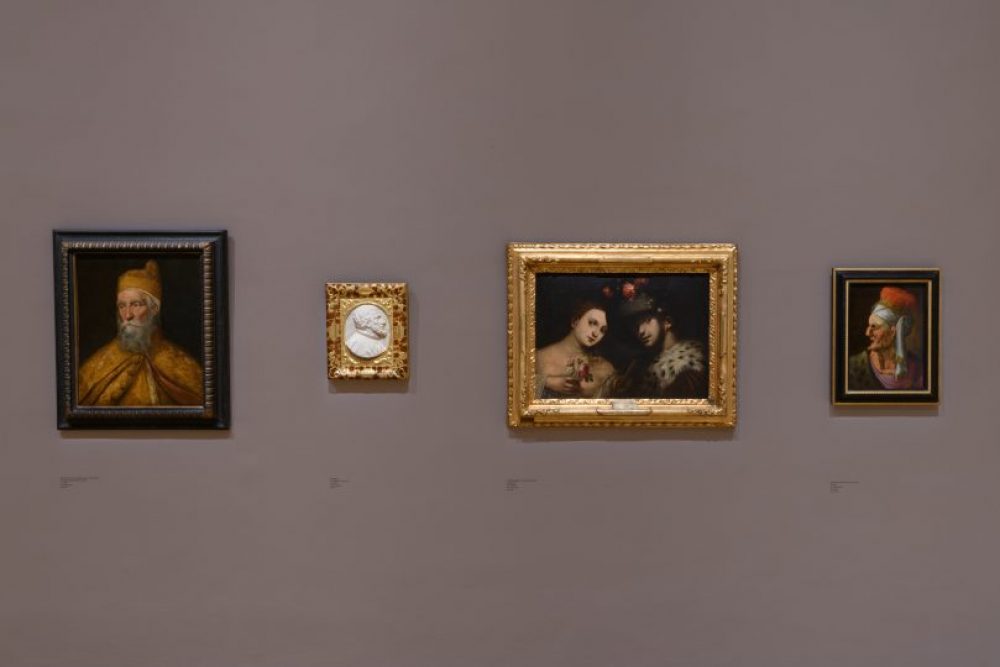 Sala dedicata alla pittura italiana al Ferdinandeum, a sinistra ritratto di doge di Palma il Giovane, Foto © TLM / Wolfgang Lackner